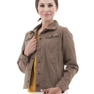 Aventura Clothing Arden Organic Cotton NAVY Jean-Style Jacket